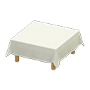 Animal Crossing Items Table With Cloth White