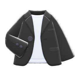 Animal Crossing Items Tailored Jacket Black