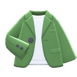 Animal Crossing Items Tailored Jacket Green