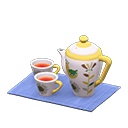 Animal Crossing Items Tea Set White / Blue