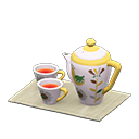 Animal Crossing Items Tea Set White / Gray