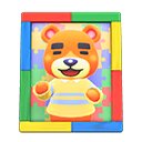 Animal Crossing Items Teddy'S Photo Colorful