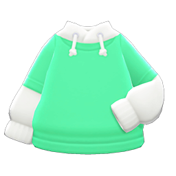 Animal Crossing Items Tee-parka Combo Mint