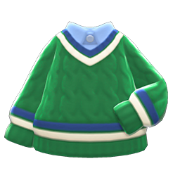 Animal Crossing Items Tennis Sweater Green