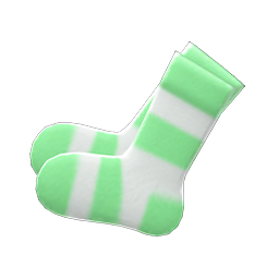 Animal Crossing Items Terry-cloth Socks Green