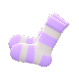 Animal Crossing Items Terry-cloth Socks Purple