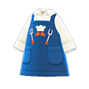 Animal Crossing Items Thank-you Dad apron Blue