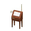 Animal Crossing Items Theremin Dark wood