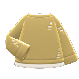 Animal Crossing Items Thread-worn Sweater Beige