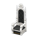 Animal Crossing Items Throne Black Fabric color White