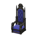 Animal Crossing Items Throne Blue Fabric color Black