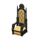 Animal Crossing Items Throne Gold Fabric color Black