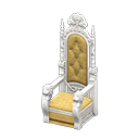 Animal Crossing Items Throne Gold Fabric color White