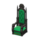 Animal Crossing Items Throne Green Fabric color Black