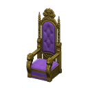 Animal Crossing Items Throne Purple Fabric color Gold