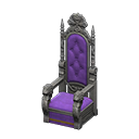 Animal Crossing Items Throne Purple Fabric color Silver