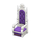 Animal Crossing Items Throne Purple Fabric color White