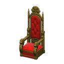 Animal Crossing Items Throne Red Fabric color Gold