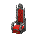 Animal Crossing Items Throne Red Fabric color Silver