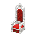 Animal Crossing Items Throne Red Fabric color White