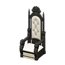 Animal Crossing Items Throne White Fabric color Black