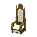 Animal Crossing Items Throne White Fabric color Gold