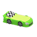 Animal Crossing Items Throwback Race-car Bed Green