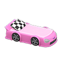 Animal Crossing Items Throwback Race-car Bed Pink