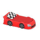 Animal Crossing Items Throwback Race-car Bed Red