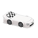 Animal Crossing Items Throwback Race-car Bed White