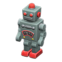 Animal Crossing Items tin robot grey