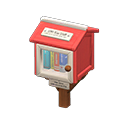 Animal Crossing Items Tiny Library Red