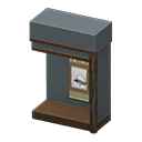 Animal Crossing Items Tokonoma Mountain Hanging scroll Dark blue