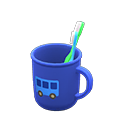 Animal Crossing Items Toothbrush-and-cup set Bus Cup design Blue