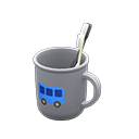 Animal Crossing Items Toothbrush-and-cup set Bus Cup design Gray