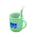 Animal Crossing Items Toothbrush-and-cup set Bus Cup design Green