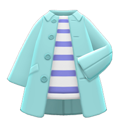 Animal Crossing Items Top Coat Light blue