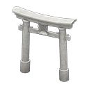 Animal Crossing Items Torii Text Framed item Gray