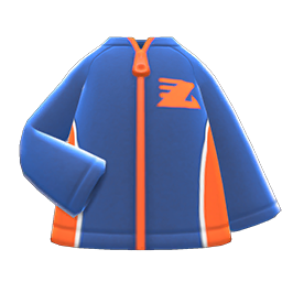 Animal Crossing Items Track Jacket Blue