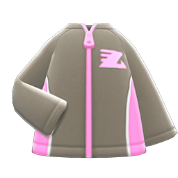 Animal Crossing Items Track Jacket Gray