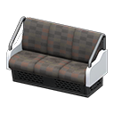 Animal Crossing Items Transit seat Dark brown Seat color White