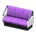 Animal Crossing Items Transit seat Purple Seat color White