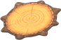 Animal Crossing Items Switch Recipe tree-stump rug