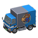 Animal Crossing Items Truck Moving company Logo Blue