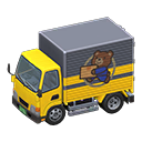 Animal Crossing Items Truck Moving company Logo Yellow