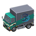 Animal Crossing Items Truck Seafood company Logo Green