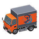 Animal Crossing Items Truck Seafood company Logo Orange