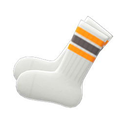 Animal Crossing Items Tube Socks Orange