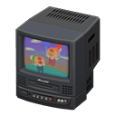 Animal Crossing Items TV with VCR Cartoon Video Black