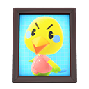 Animal Crossing Items Twiggy'S Photo Dark Wood